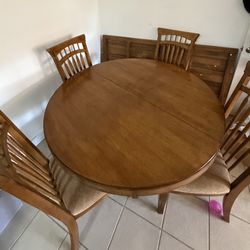 Wood Dining Table Set