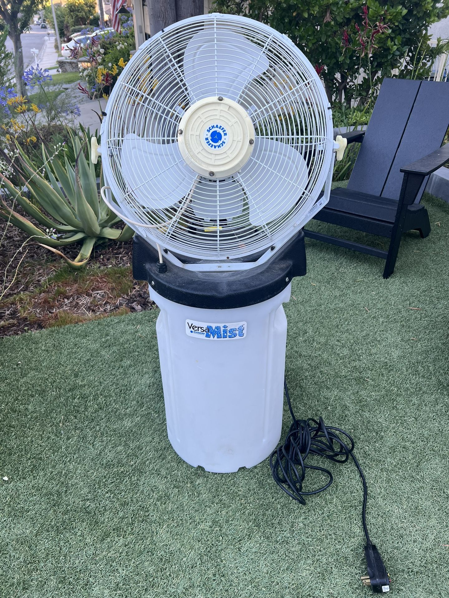 SCHAEFER Industrial Misting Fan: 18 in Blade Dia, 3 Speeds