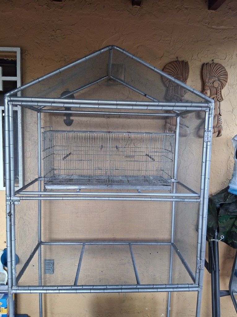 Bird Cage Large Aluminum