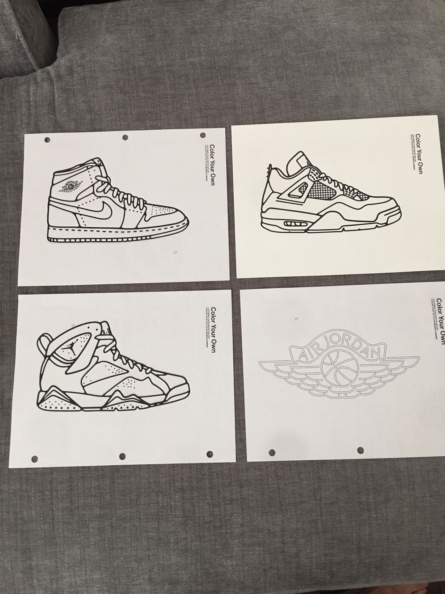 (4) Air Jordan Coloring Book