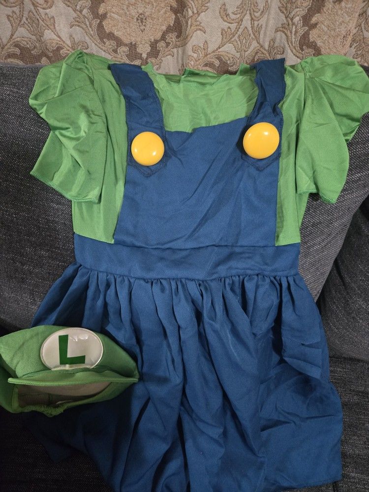 Luigi Girl's Costume 