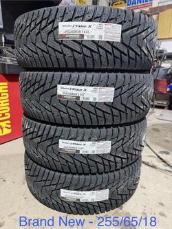 (4) - 255/65/18 Hankook Winter i*Pike RS2 Snow Tires