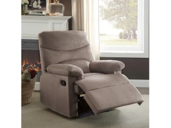 Arcadia Light Brown Woven Fabric Recliner (Motion)