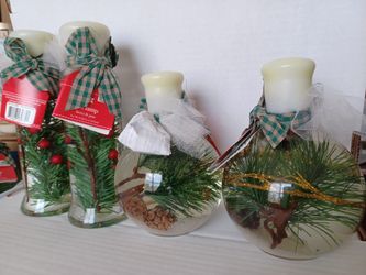 Oil Lamp Candles New Sealed Glass Jars
