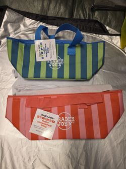 Trader Joes Striped mini insualted bag