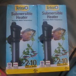 Tetra 2 For 1 submersible Heater Fishtank 2-10  Gallons