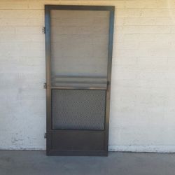 Metal Screen Door - Bronze Color - $40