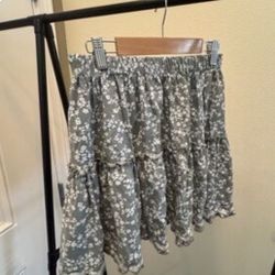 Floral Mini Skirt 