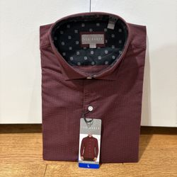 Ted Baker - Men’s Shirt - Red - Size L - Brand New