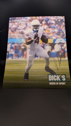 Jeremiyah Love Signed Photo Dick's House of Sport
