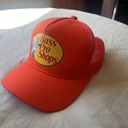 Orange Trucker Bass Pro Shop hat