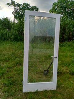 Entrance Glass Door Wooden Frame