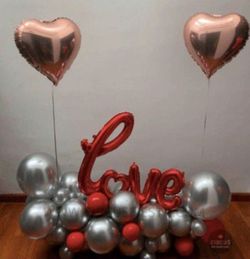 Red love bouquet Balloons