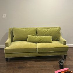Green Velvet Couch