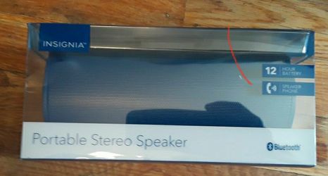 Portable Bluetooth Blue Insignia Speaker
