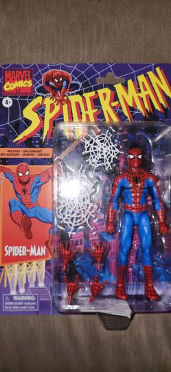 Marvel Legends Retro Spiderman Cell Shaded Walmart Exclusive