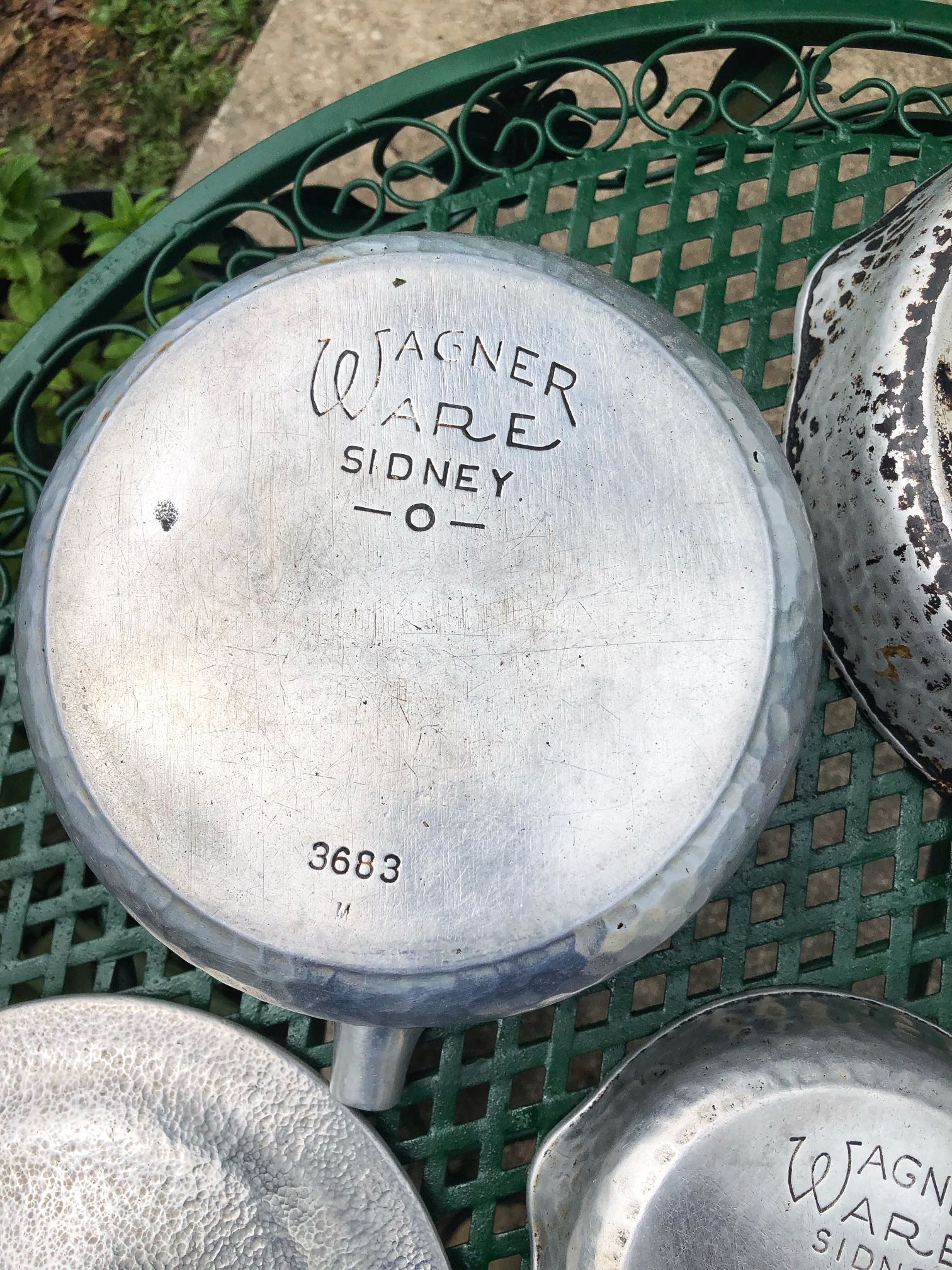 7) Pieces Of Vintage Wagner Ware Sydney O Hand Hammered Aluminum