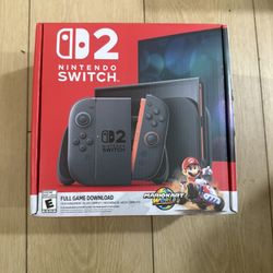 Brand New Sealed Nintendo Switch 2 With Mario Kart Bundle 
