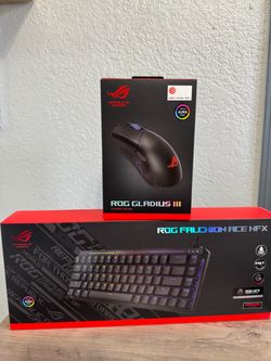🎮 Brand New- ASUS ROG GAMING KEYBOARD + MOUSE — GREAT BUNDLE!