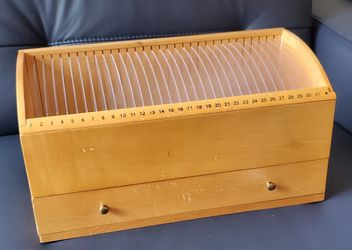 Monthly 31 Day Wood Bill Tickler Organizer