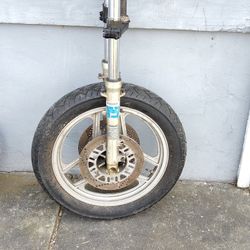 Motorcycle  Fork And Rim