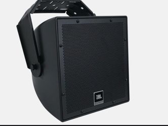 2 JBL AWC82 All-Weather Compact Loudspeaker - Black Black Indoor/Outdoor 70V Surface Mount Commercial Speakers