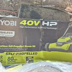 Ryobi 40v Brushless Electric Lawn Mower 21"inch