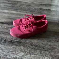 All Red Vans Size 12