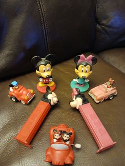 Vintage Mickey & Minnie Mouse Toy Lot