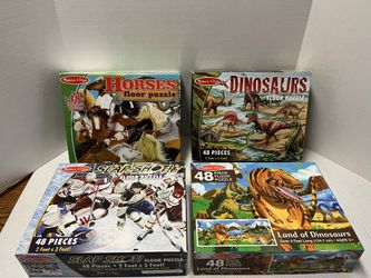 Lot Of Melissa & Doug Floor Puzzles