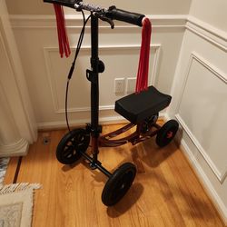Knee Scooter Walker Large Wheels Adj Pad / Handlebars