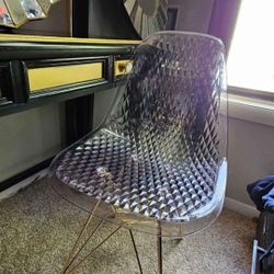 crystal acrylic gold hair pin leg chair