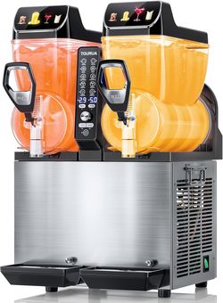 Commercial Slushie Machine, Margarita Daiquiri Wine Frappe Slush Frozen Drink Machine (8 Gal)
