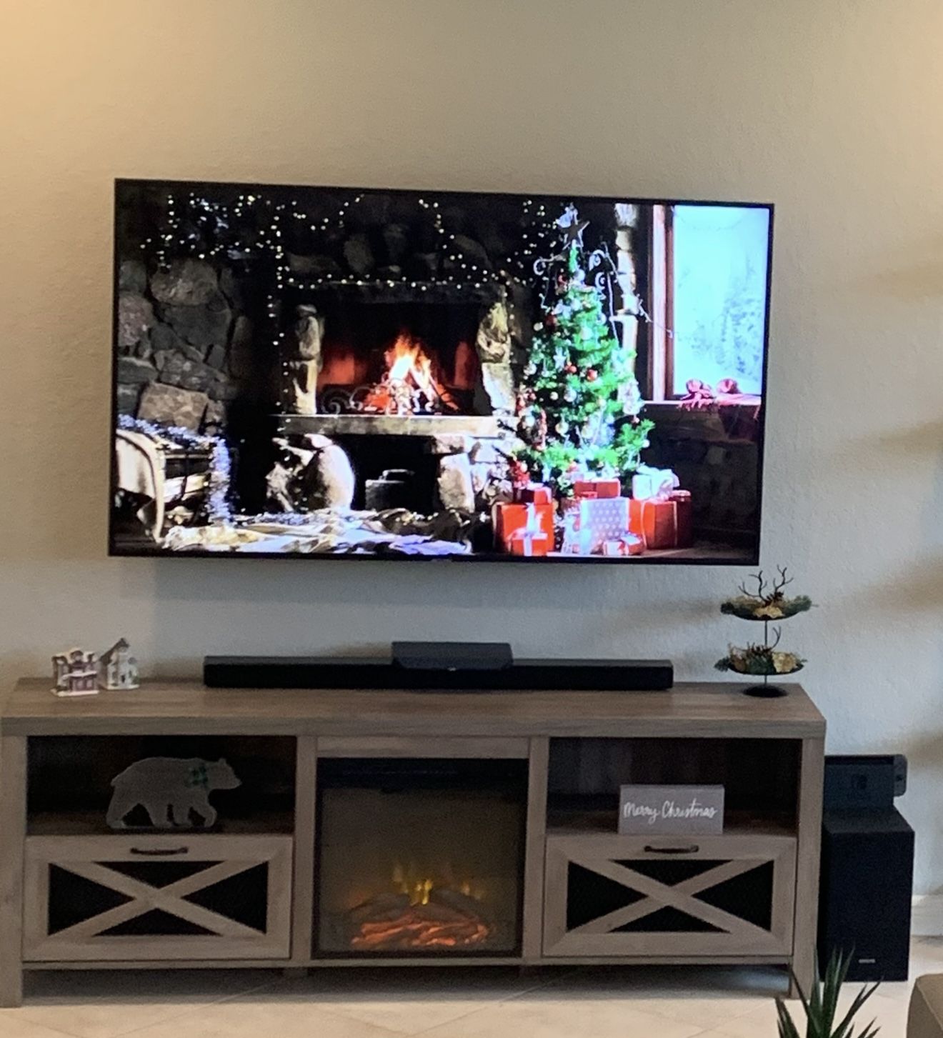 Farmhouse Tv Console, Side Tables And Book Shelf 