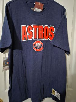 Houston Astros L Mitchell & Ness Embroidered Shirt $45 Retail