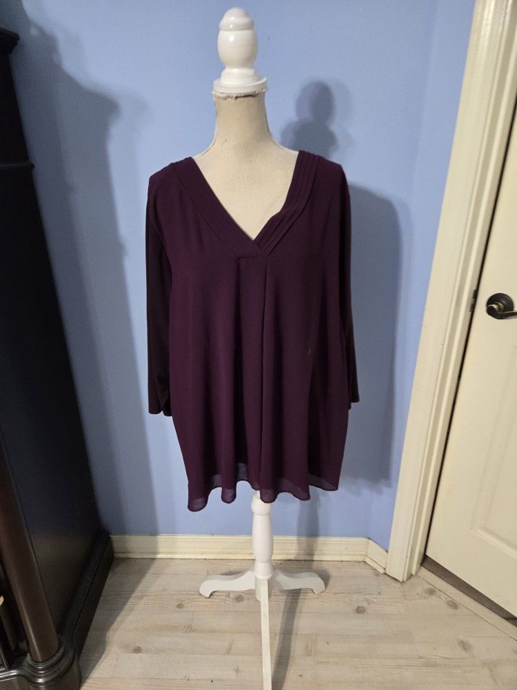 Calvin Klein Size 3x Womens Blouse