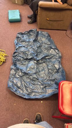 Blue air mattress