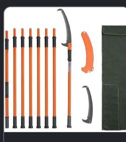 VEVOR Manual Pole Saw, 7.3-27 ft Extendable Tree Pruner