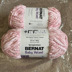 Ever After Pink Bernat Baby Velvet Yarn