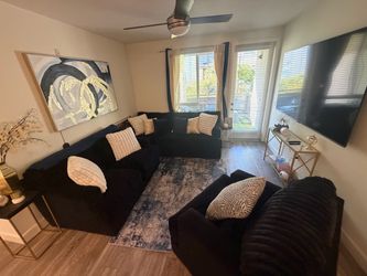3-Piece Black Living Room Set $700 OBO