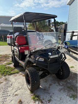 Yamaha Gasoline Golf Car Lifted 4 Person trades welcomed