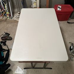 Plastic/Resin Folding Table. 48”x30”. Lifetime Brand 