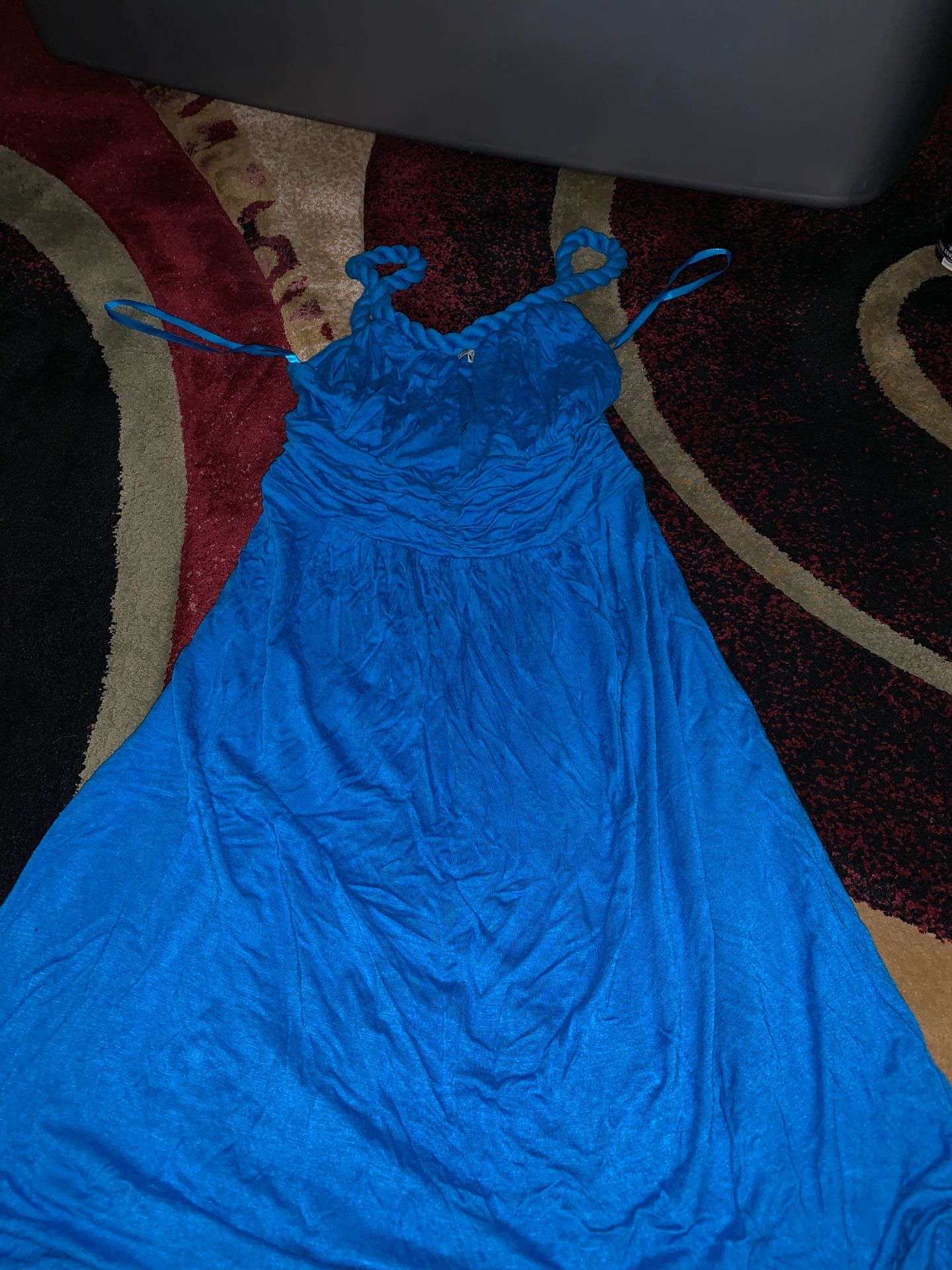 Teal blue summer dress Arden B xs