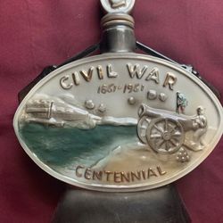 Jim Beam Regal China Bourbon Bottle -100 Year Civil War North & South 1861-1961