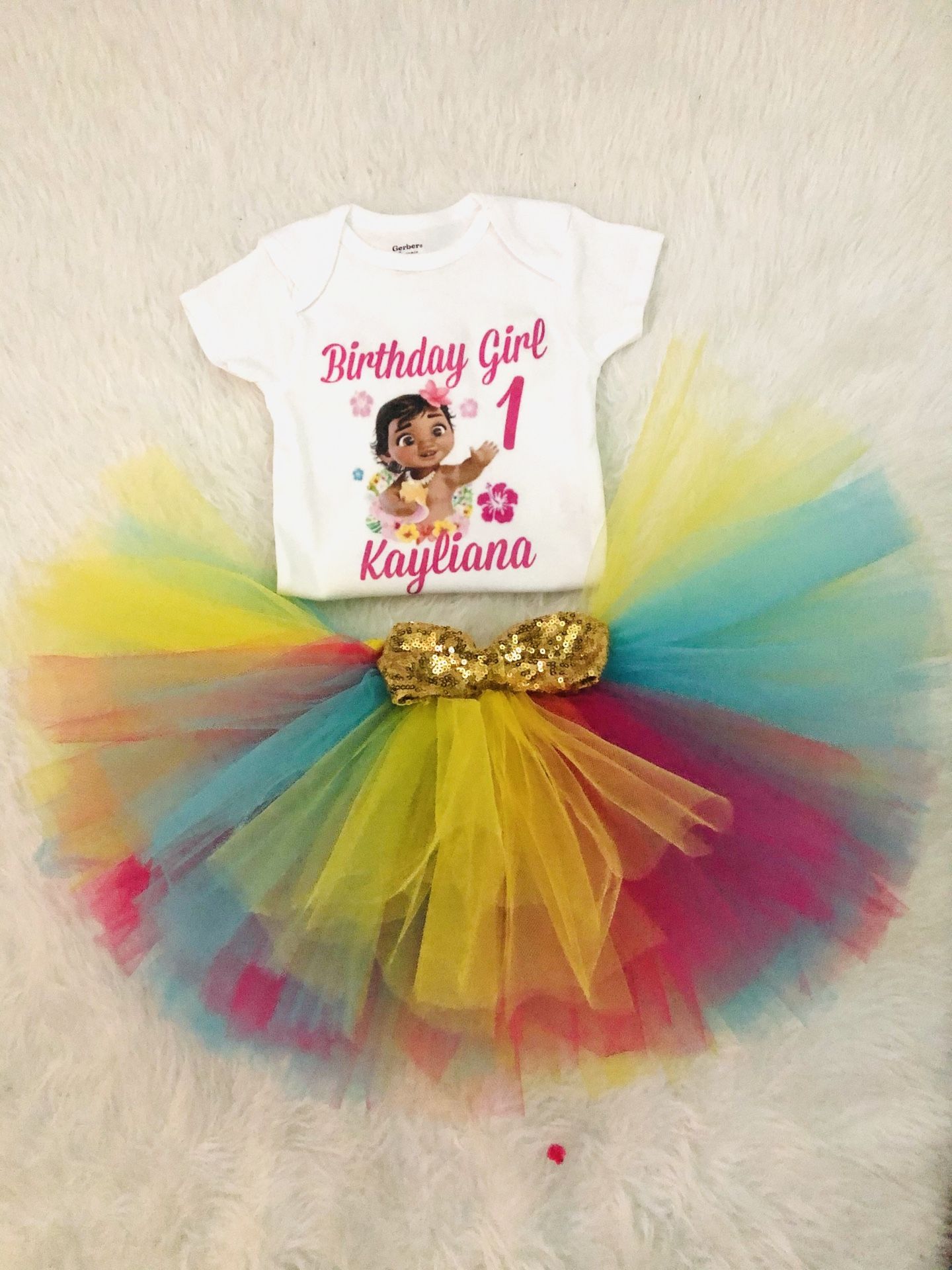 Moana birthday outfit