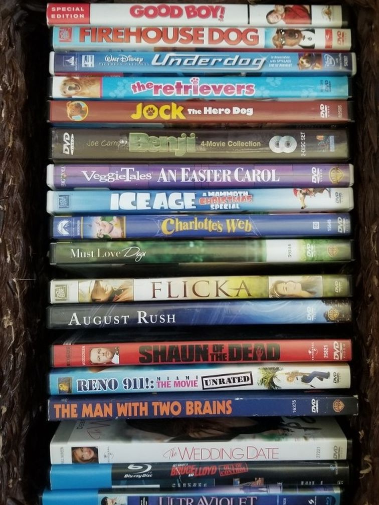 $1 DVD Movies, some for Kids/Children