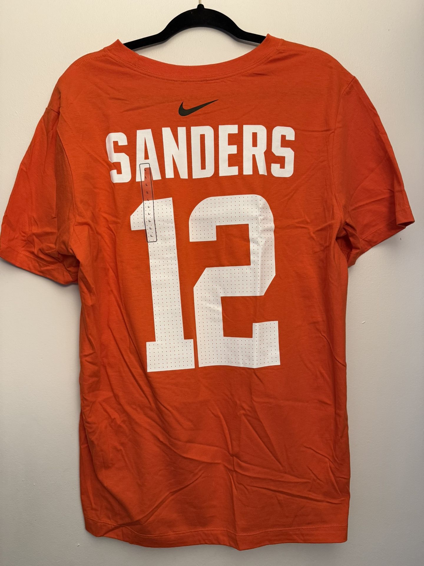 Nike Men's Cleveland Browns Shedeur Sanders #12 Orange Alternate T-Shirt