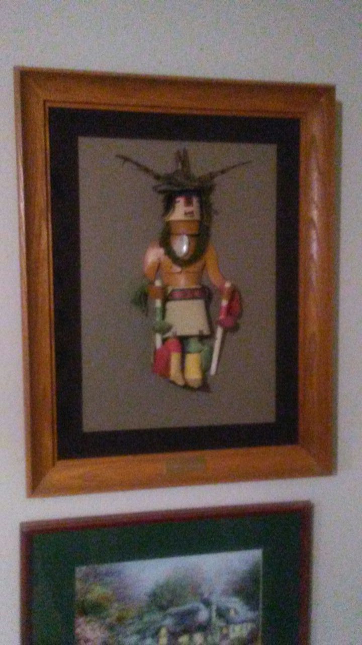 Kachina framed. Nice