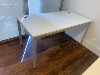 Desk White Metal 30”x60”
