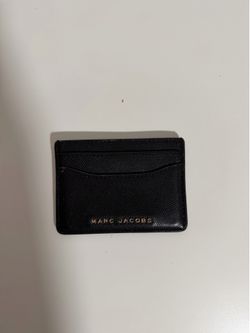 Authentic Marc Jacobs Black Saffiano Leather Card Holder Wallet